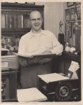 Pictured at his home office in 1955